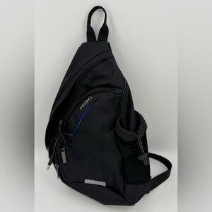 Mixi Sling Backpack with USB port Black Nylon 17 inches New Type M5225 USED 1x